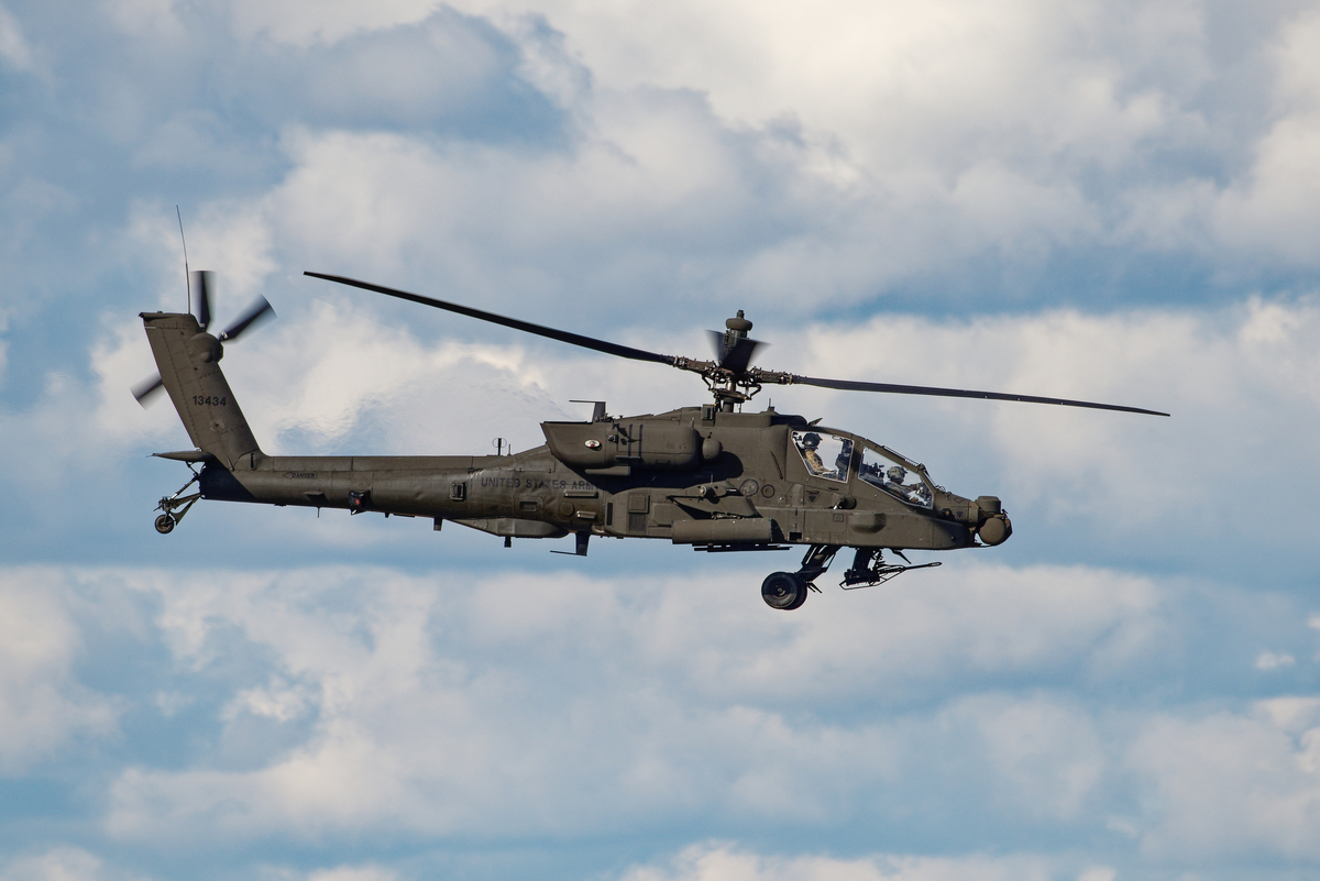 US Air Force Apache helicopter