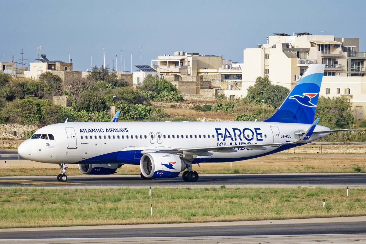 Atlantic Airways Airbus A320neo arrival